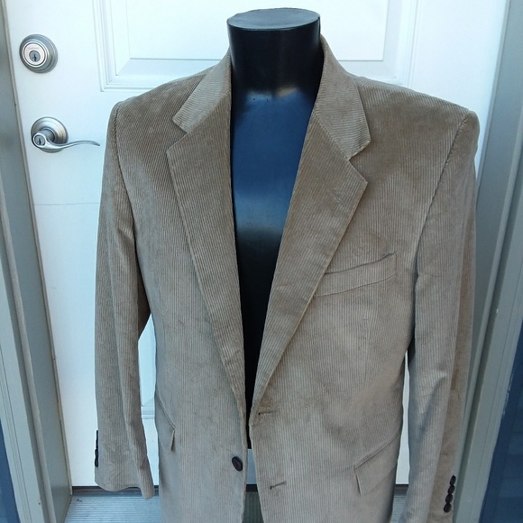 Stafford Other - Stafford 42r Beige Corduroy SportCoat Cottagecore